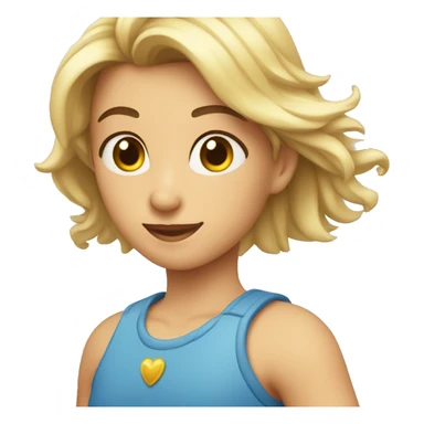 Un corazón celeste  sticker