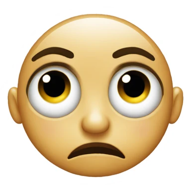 Rolling eye kissy face sticker