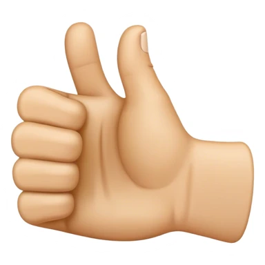 can you generate me an image of the thumbs up emoji but without the thumb finger sticker