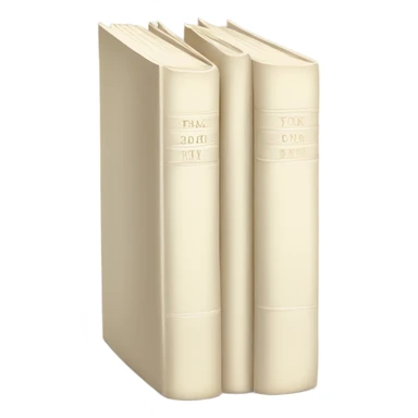 Ivory book stack white pages  sticker