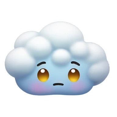 sad cloud cute sticker