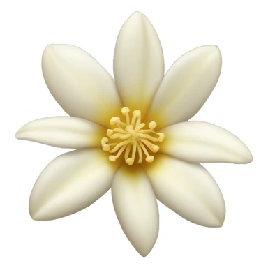 Vanilla flower sticker