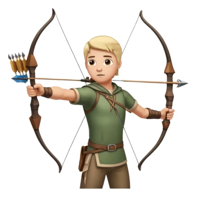 un archer precis sticker
