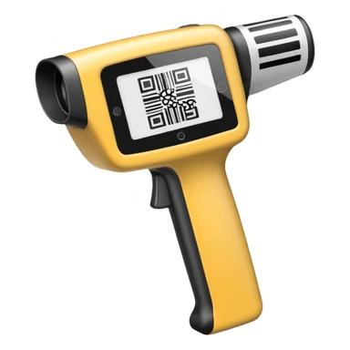 emoji of Barcode Scanner with ‘No Product Found’ Screen sticker