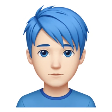DanTDM with Blue Hair sticker