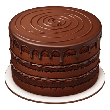 big circle Chocolate Brownie cake sticker