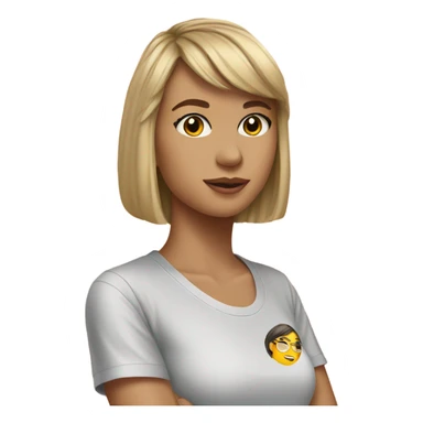 Girl wearing a Taylor swift shirt wo the sticker