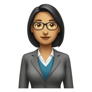 school teacher latin american woman sticker