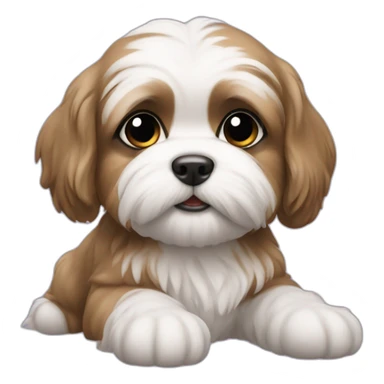 shitzu puppy sticker