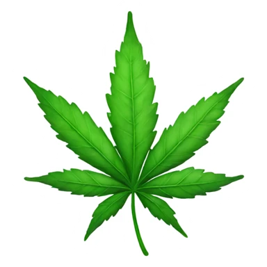 Weed leaf sticker