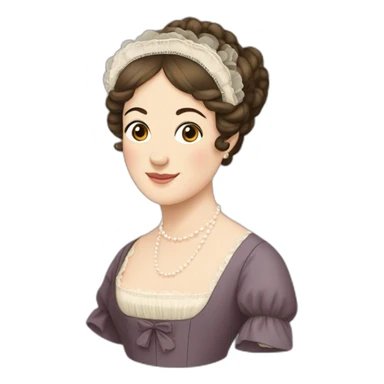 Jane Austen love sticker