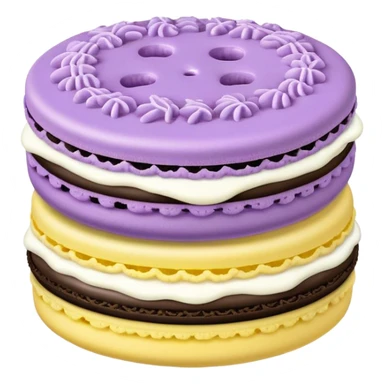 two pastel oreos sticker