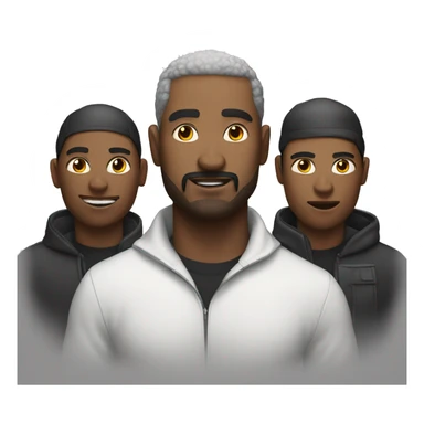 tag team of 3 people sticker