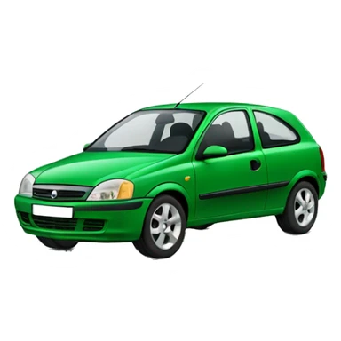 Opel Corsa-B Green sticker