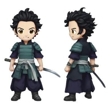 tanjiro demon slayer sticker