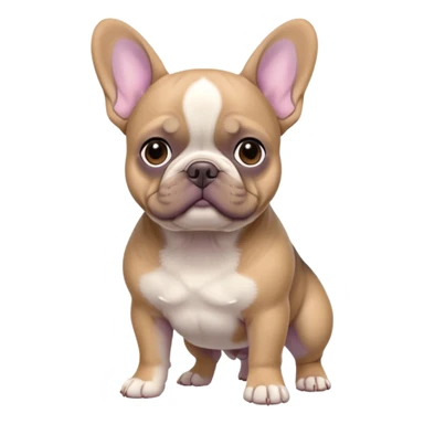 Tan and lilac French bulldog  sticker