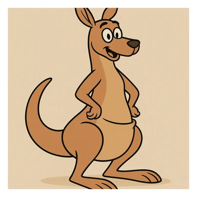 Kangaroo sticker