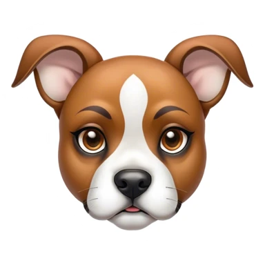 Cinematic Noble Fawn Boxer Portrait Emoji, Poised and regal, with a strong, muscular build and a sleek, well-groomed fawn coat accented by a white muzzle and chest, deep-set soulful brown eyes, Simplified yet sharp and sophisticated features, highly detailed, glowing with a soft, dignified glow, high shine, intelligent and loyal, stylized with an air of strength, focused and attentive, soft glowing outline, capturing the essence of a watchful and confident guardian, so majestic it feels as though it could step out of the screen with effortless authority! sticker