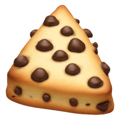 chocolate chip triangular scone sticker