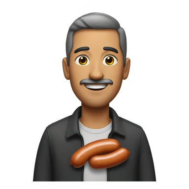 Man With a sausage  sticker