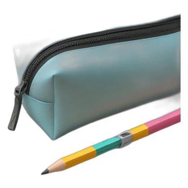 pencil case with zipper sticker