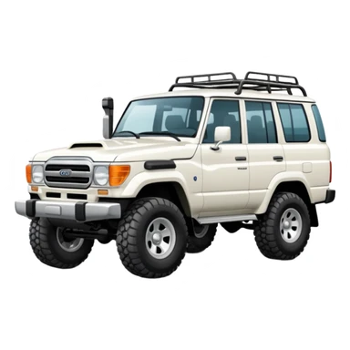 white land cruiser  sticker
