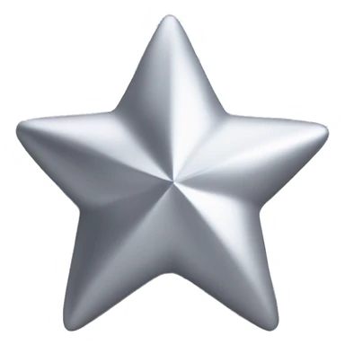 Silver Star y2k matte sticker