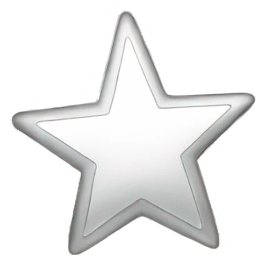 A star colored in silver representing 2nd prize winner sticker
