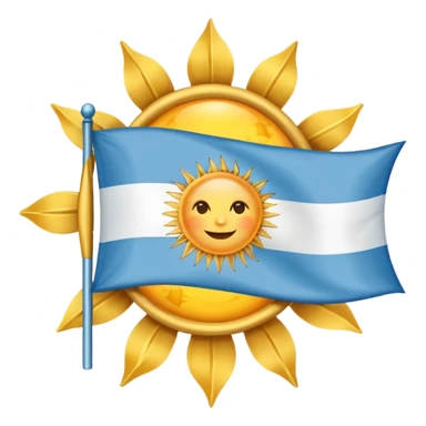 Flag of Argentina but sun in venus sticker