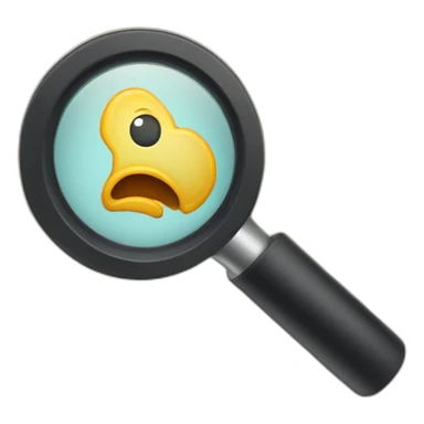 The letter W under a magnifier sticker