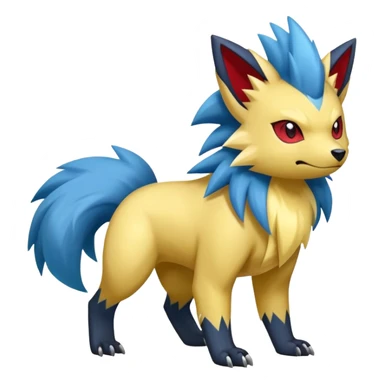 Manectric-Zorua-Fakémon-hybrid-creature (full body)  sticker