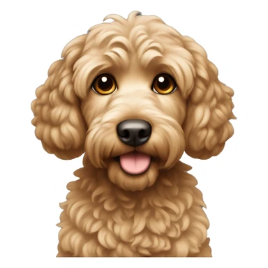 Cockapoo with light brown fur sticker