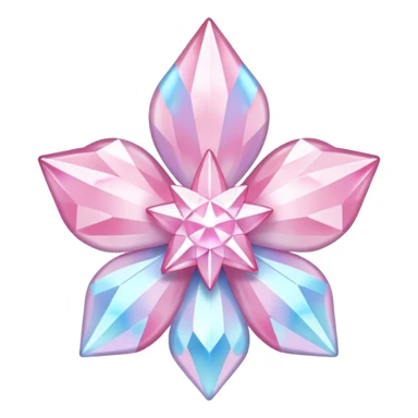 Shiny glittering pastel smooth soft flurry Diancie-Aurorus-aesthetic-fusion sticker