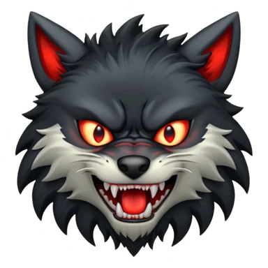 Loup des ténèbres sticker