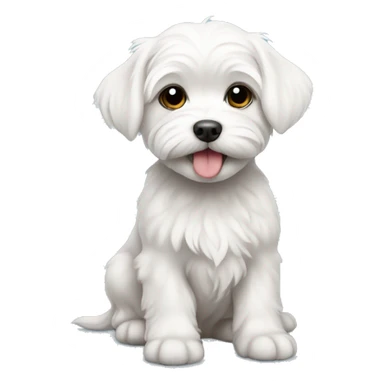 Adorable Maltese puppy  sticker