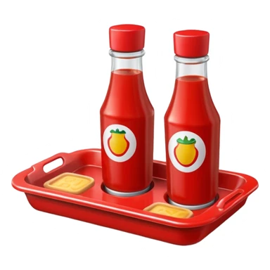 a ketchup  tray sticker