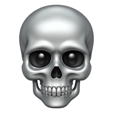 premium skull emoji sticker