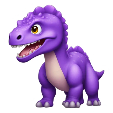 purple dinosaur sticker