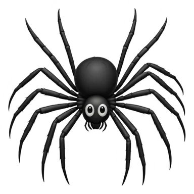black back spider sticker