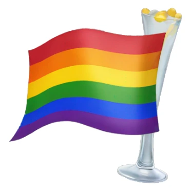 Liquor rainbow flag sticker
