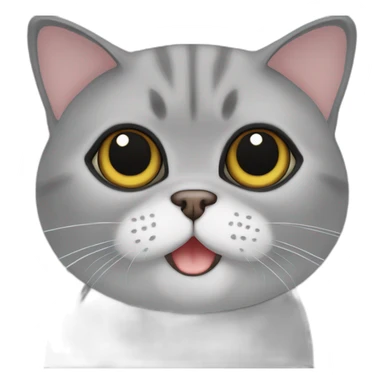 Exotic shorthair grey sticker