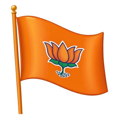 Bjp flag sticker