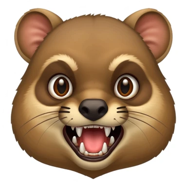 hyrax with fangs sticker