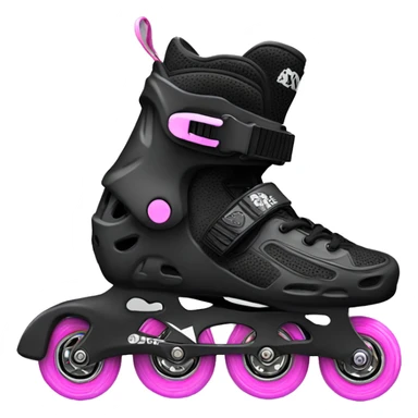 a black rollerblade inline skate, the model called "TWISTER XT" sticker