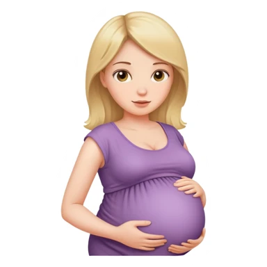 pregnant woman with baby bump sticker