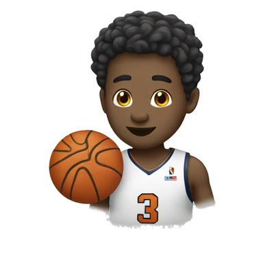 jm playing basketball  sticker