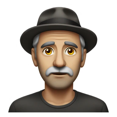 Jewish man photorealistic serious sticker