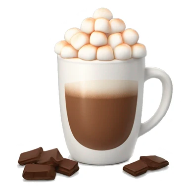Hot coco with marshmallows  sticker