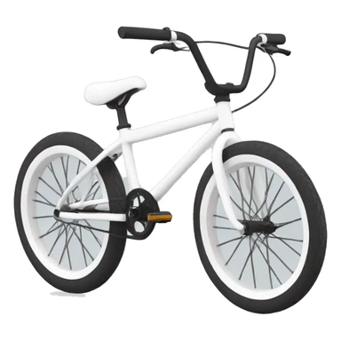 full white bmx sticker