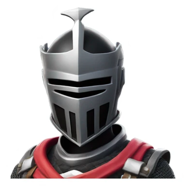 Fortnite black knight male open visor sticker